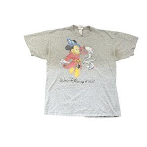 Vintage Walt Disney World Mickey Mouse T-shirt, Adult Mens XL, Can be Cropped